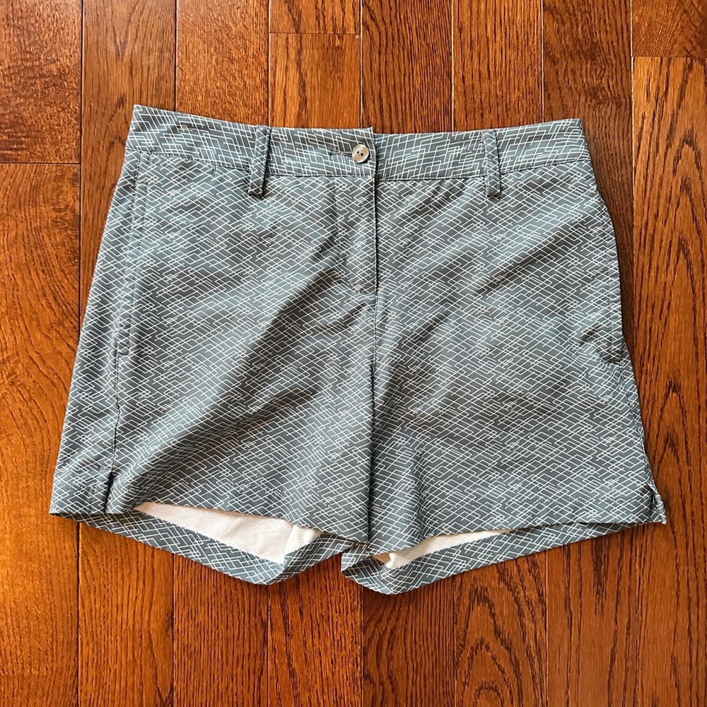 Puma Women's blue and White Patterned Shorts